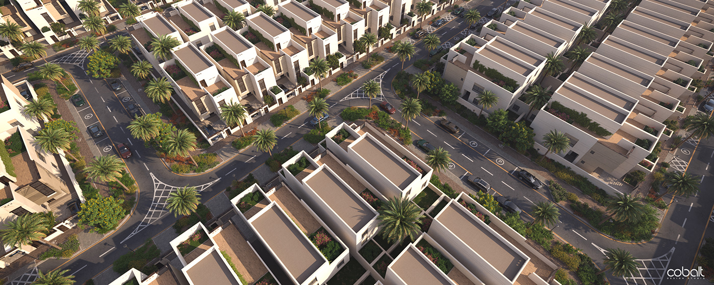 mayan compound Villa Saudi architecture Render residential animation  walkthrough islamic
