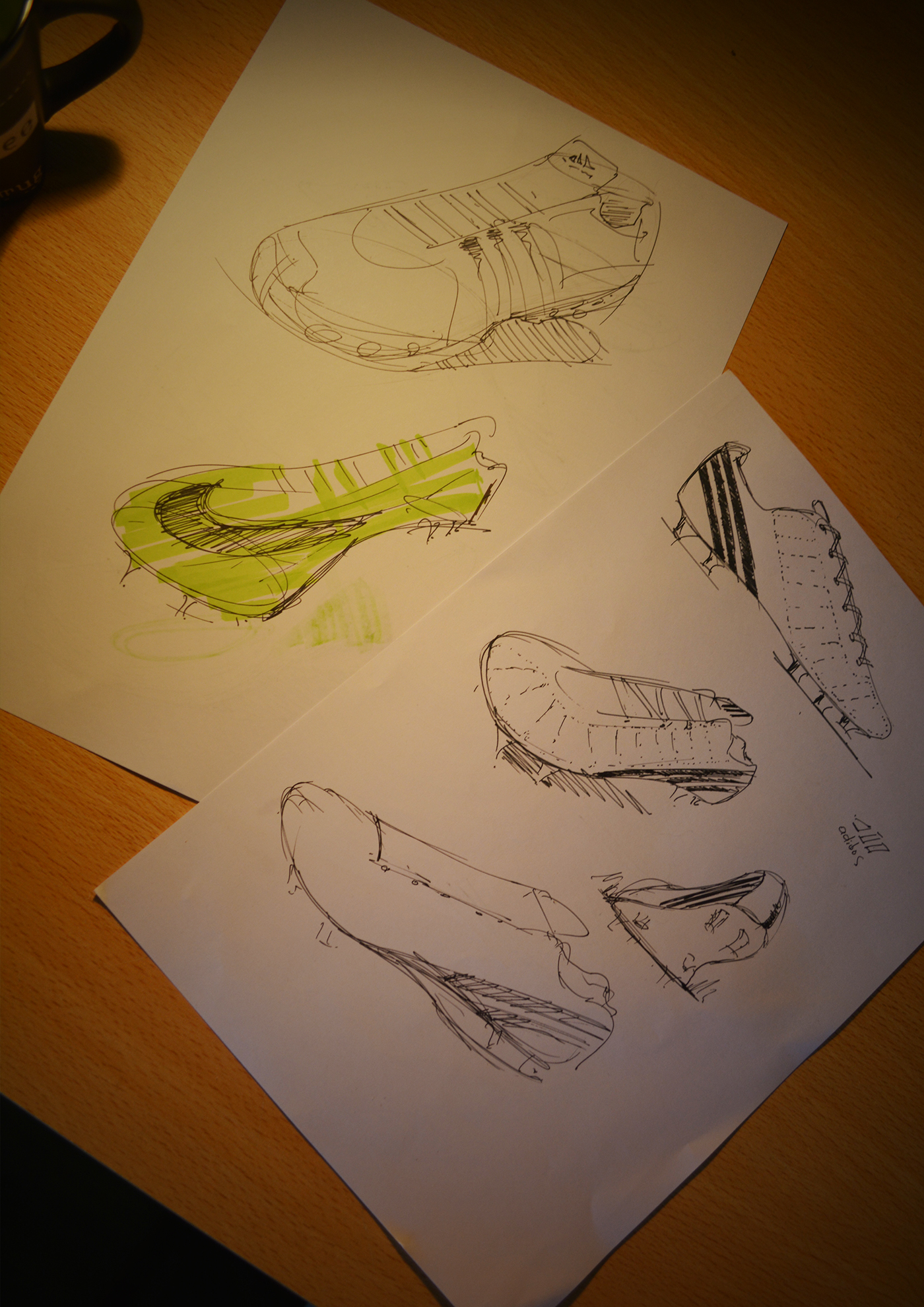 shoes Nike Salomon KTM quad draw dessin Illustrator photoshop
