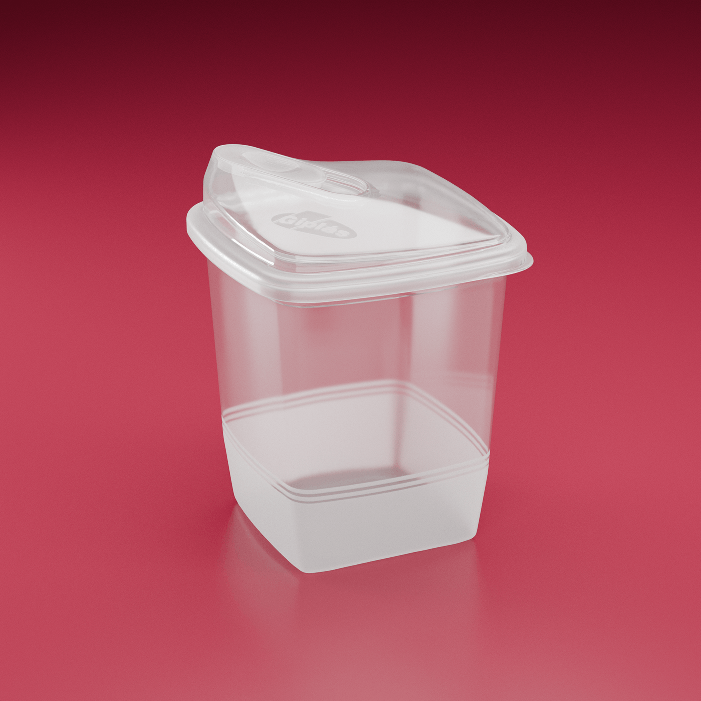houseware Food Container Product Photography Render 3D product container 3d modeling blender household utilities