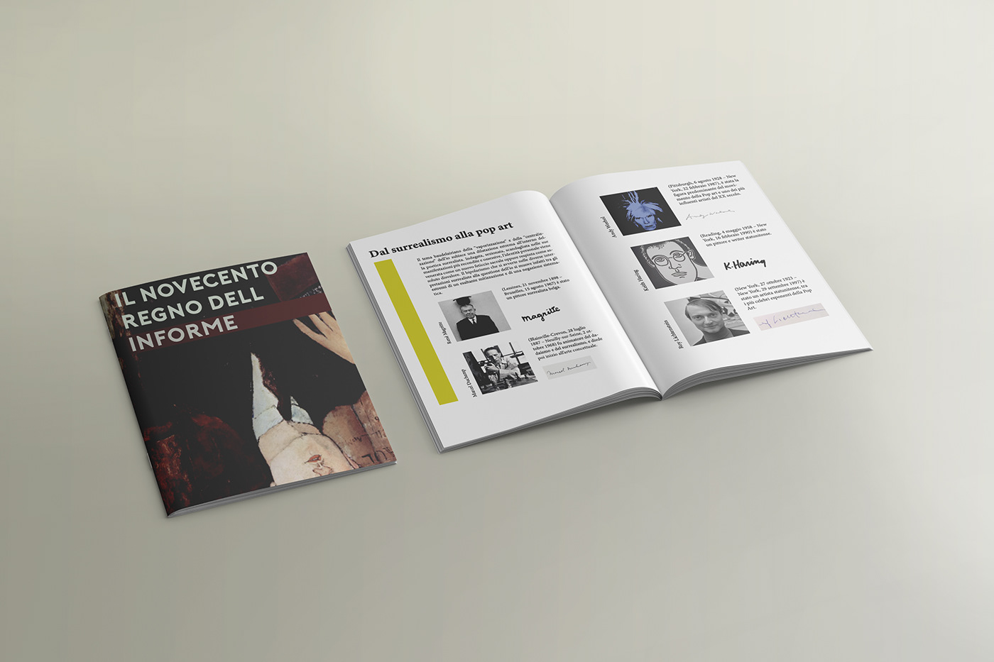 art book catalog design concept hystory   Project