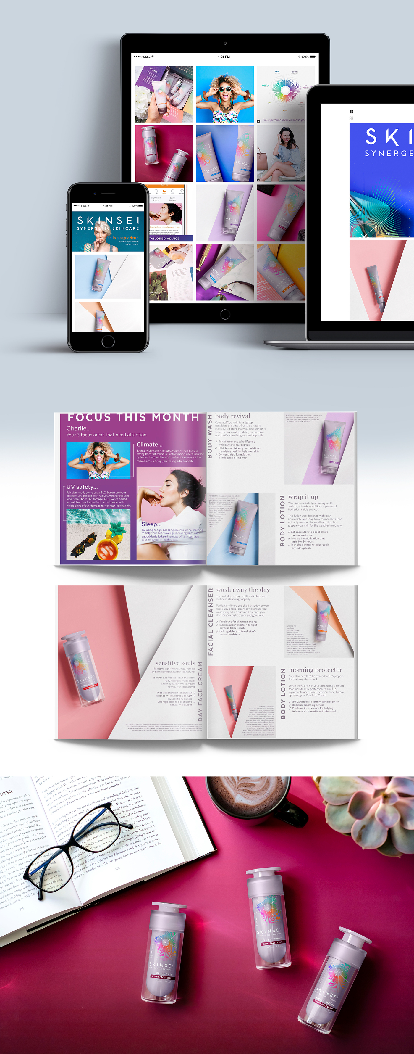 beauty Packaging digital branding  Advertising  direct to consumer skinsei