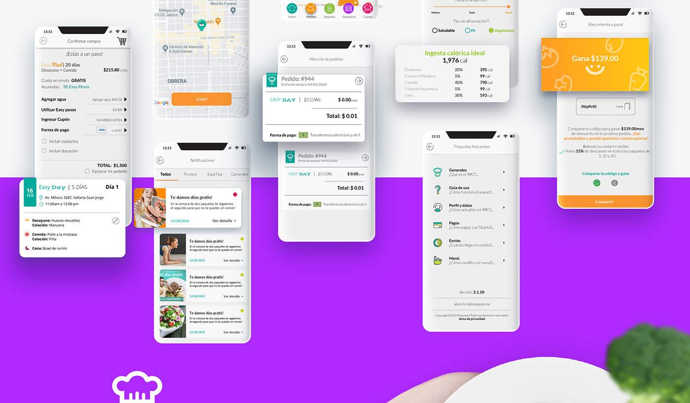 Atomic Design  design system EasyEat Mobile app research ui ux UI UX Case user person