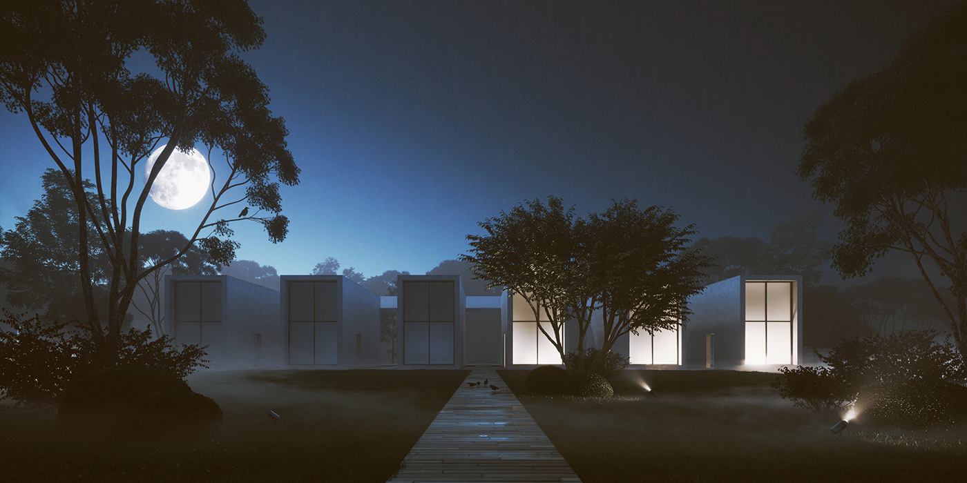 Landscape architecture CoronaRender  moods CGI 3dmax exterior archviz visual lighting
