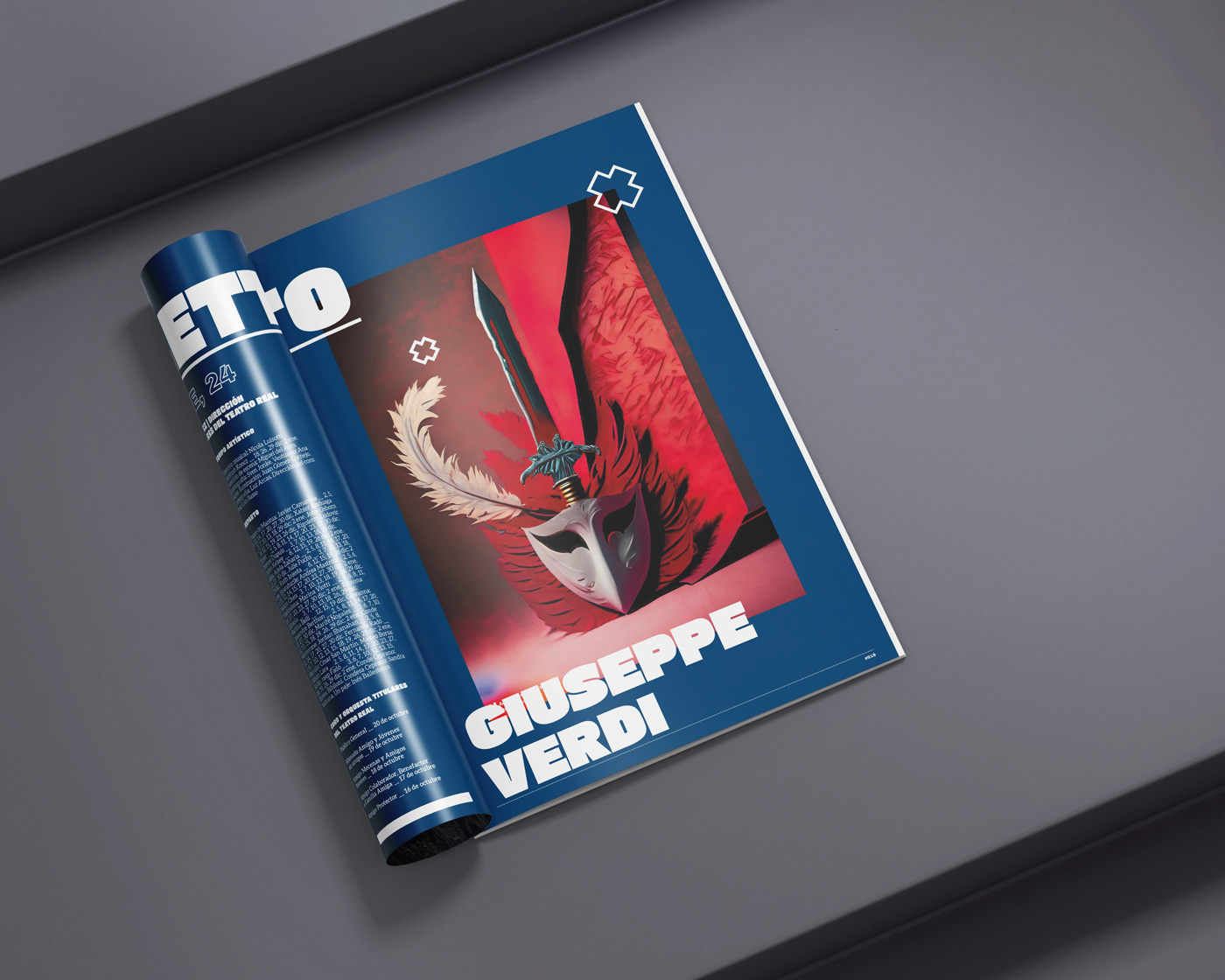 magazine opera teatro madrid editorial design  colors pastel ilustraciondigital ia