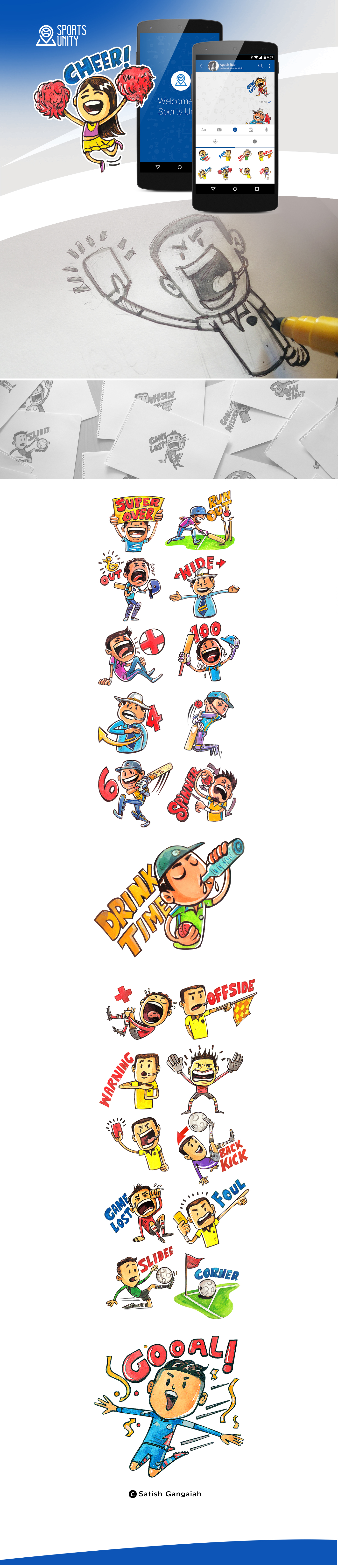 sports sportsunity app stickers Emoji Cricket soccer football Games Sportsnews bangalore Delhi India satishgangaiah  