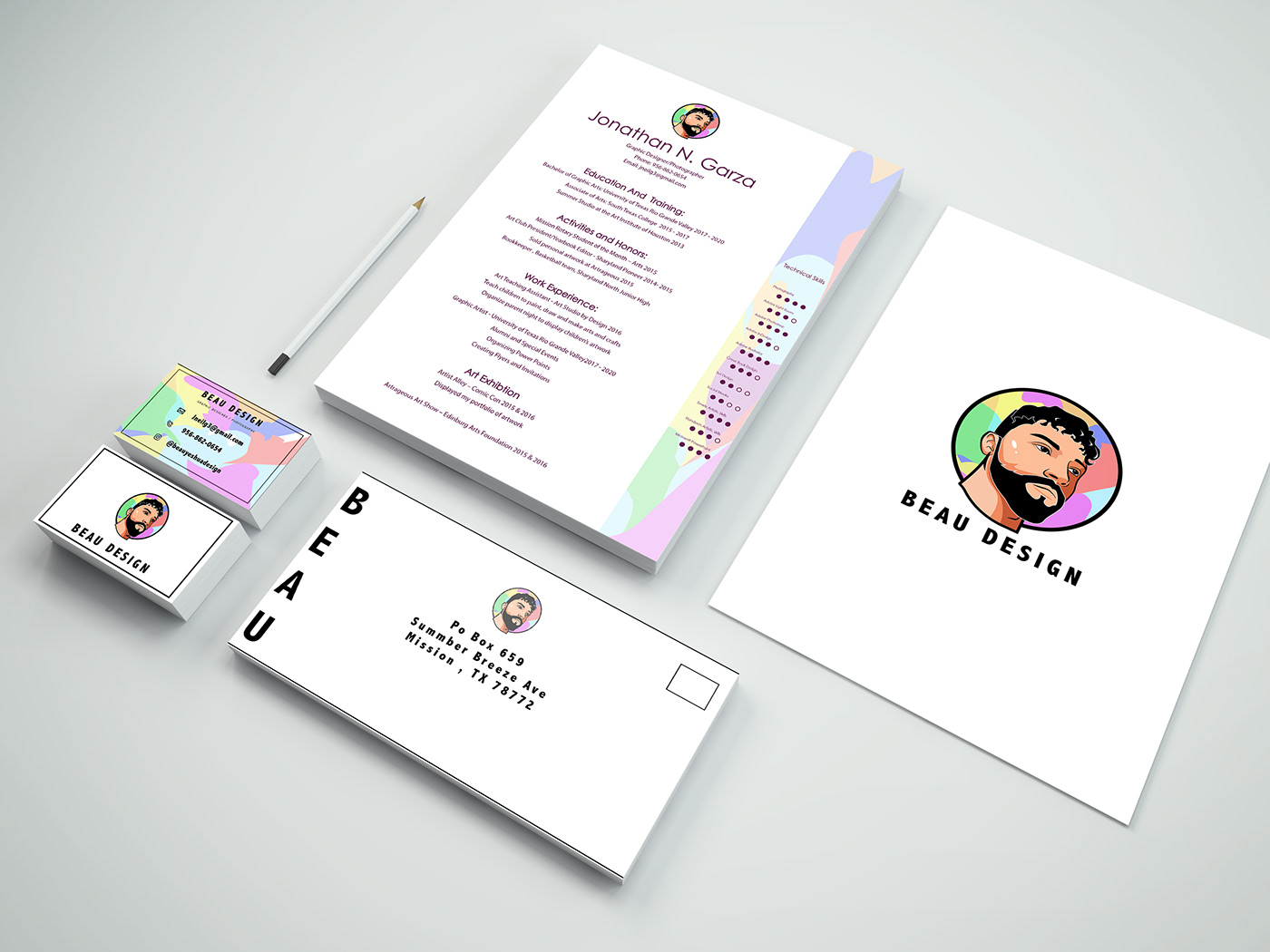 Business Cards logo portfolio Resume stationary
