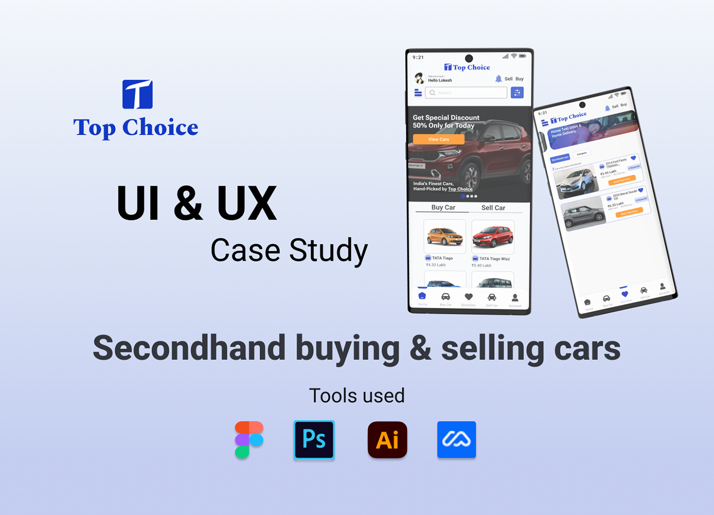 used cars car automotive   car design app ui design UI/UX user interface Mobile app Secondhand car