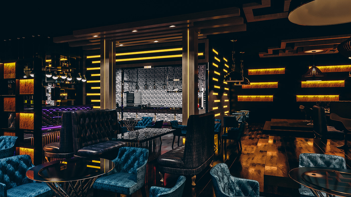 restaurant lounge bar cafe design elegant luxury menu modern pub