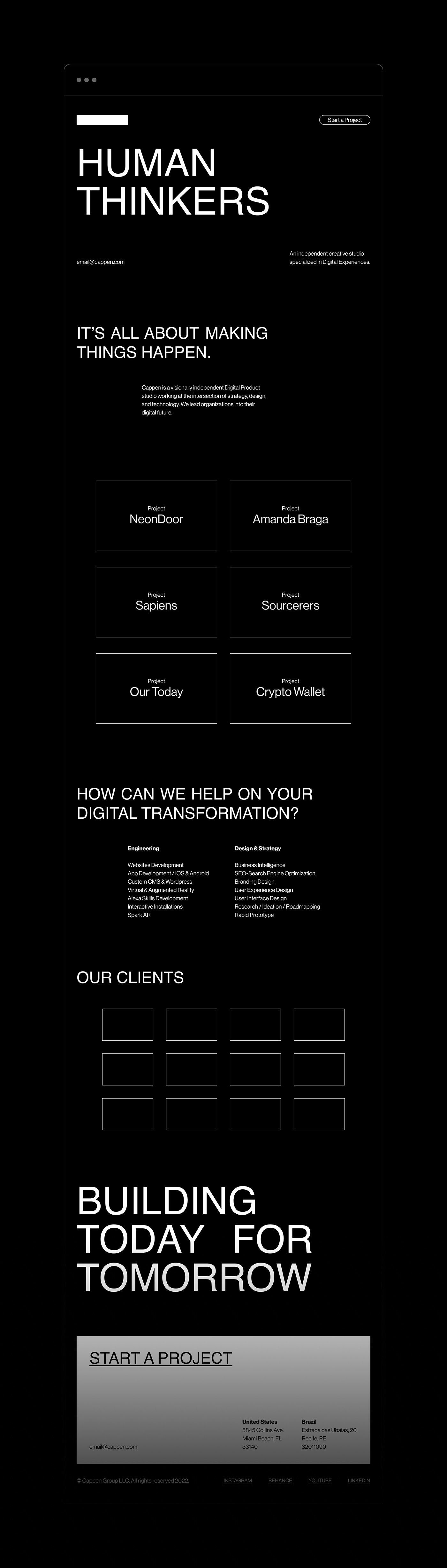 agency Cappen digital agency Figma landing page ui design UI/UX user interface UX design Web Design 