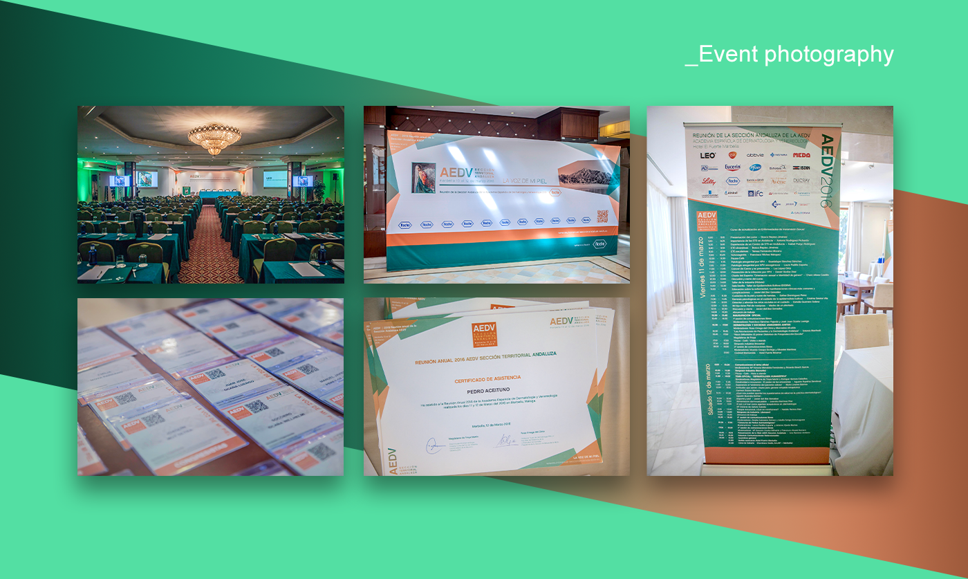 Events congress medical Exhibition  dermatology branding  AEDV Web editorial graphic design 