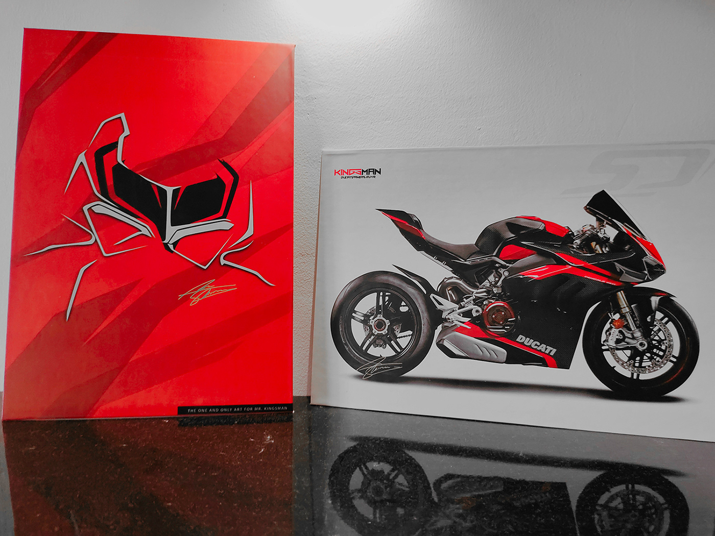 Appreciation art designer Ducati Panigale V4R ducati v4 graphic design  Kingman siganture Simon Designs