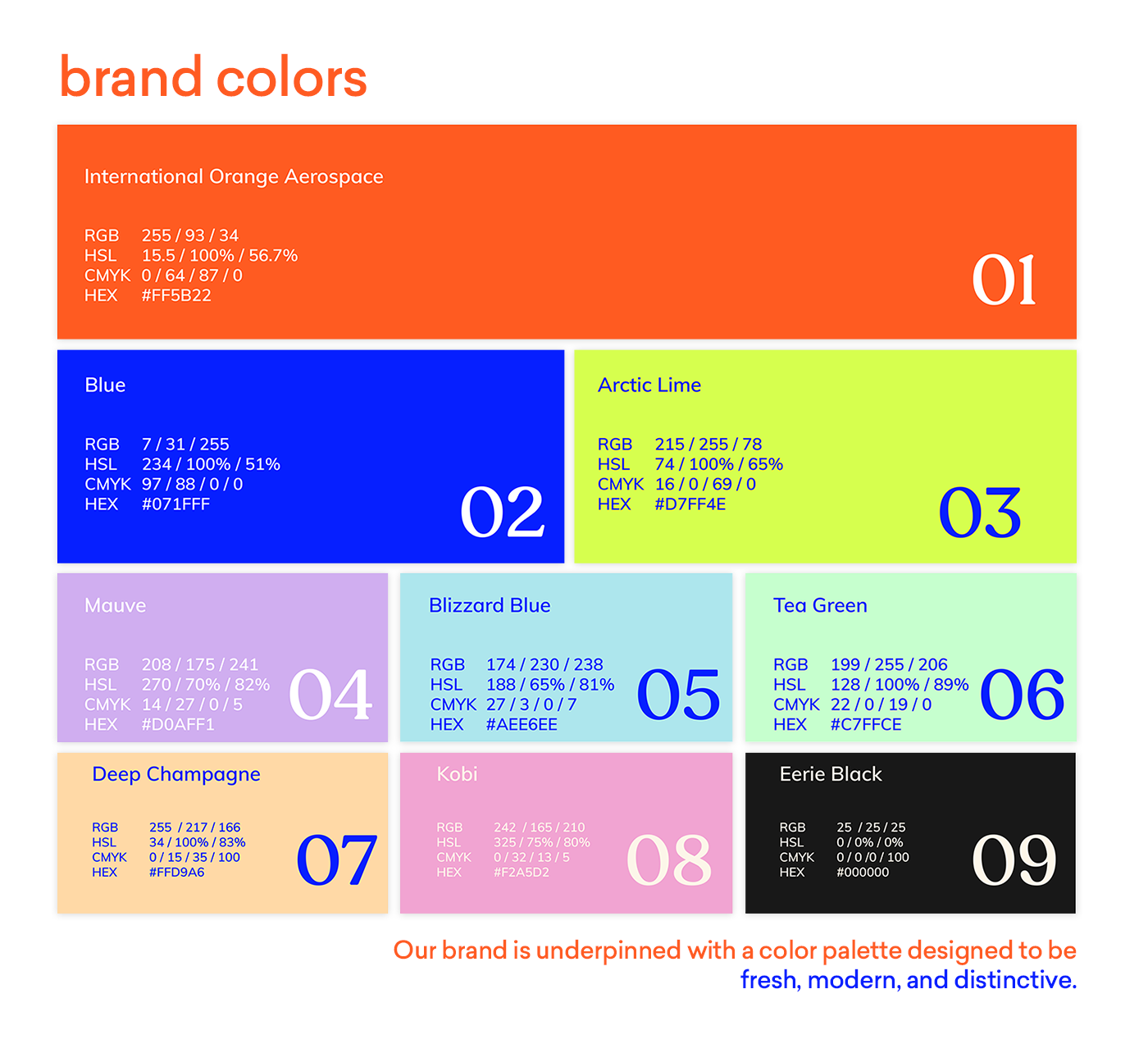 Brand Colors of Consumerhaus by MARQUE Media.