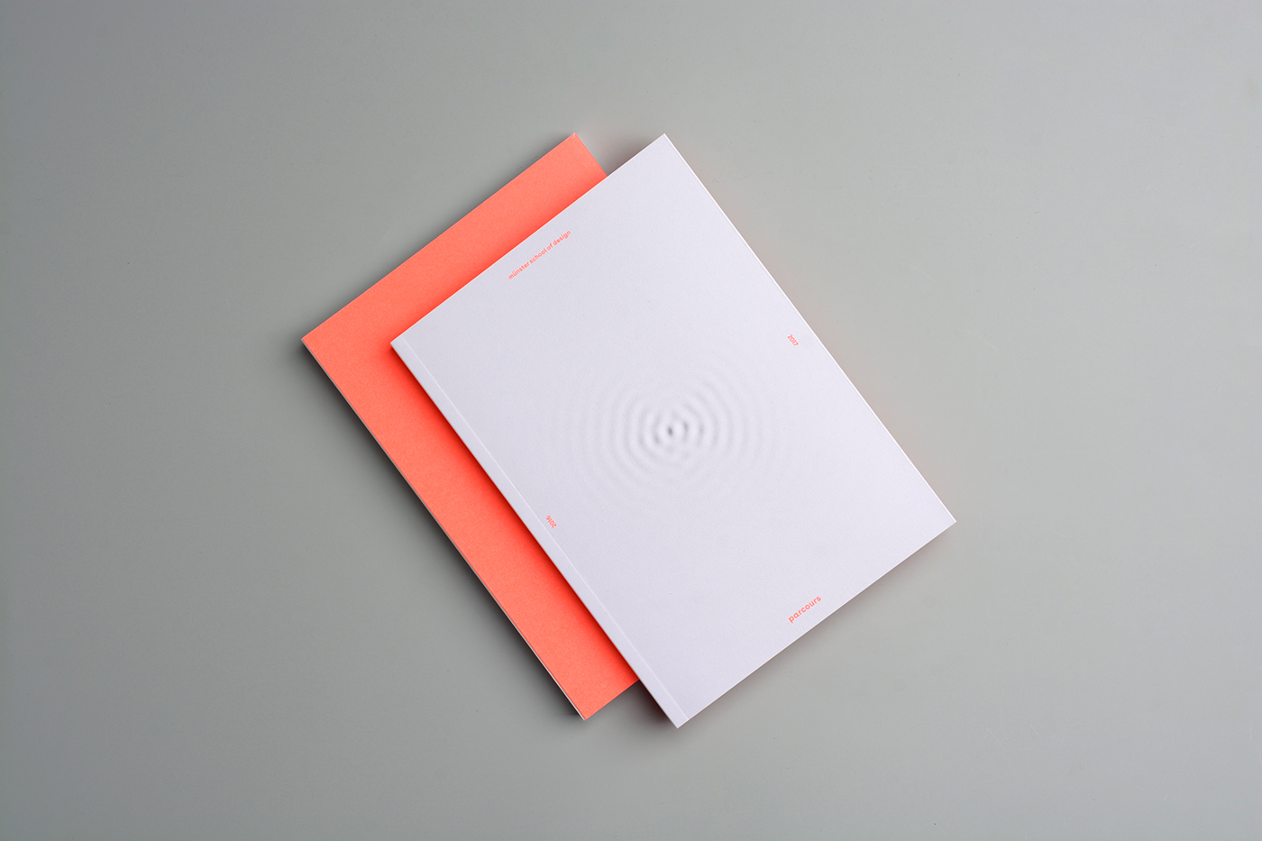 Exhibition  catalog neon White communicationdesign