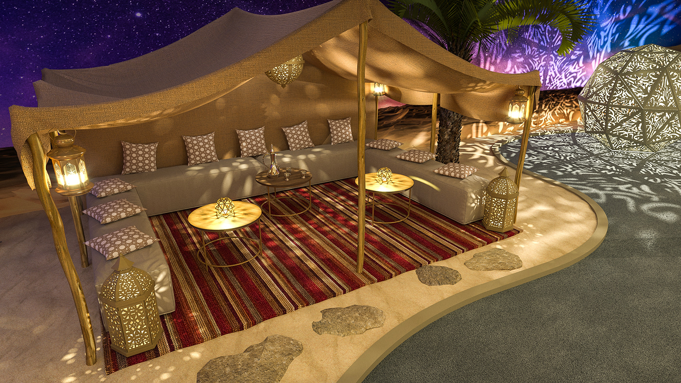 Bedouin Tents mall activation ramadan Ramadan setup