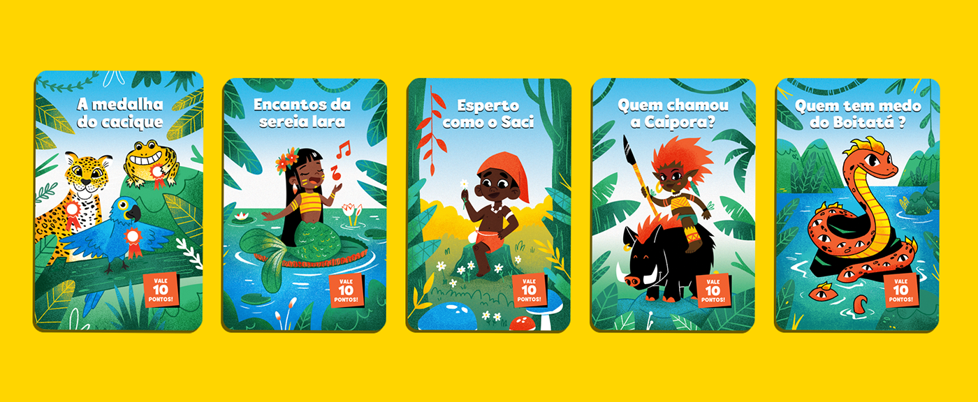 Amazon cardgame Character design  childrens illustration designdepersonagem digital illustration folclore Ilustração ilustration kids