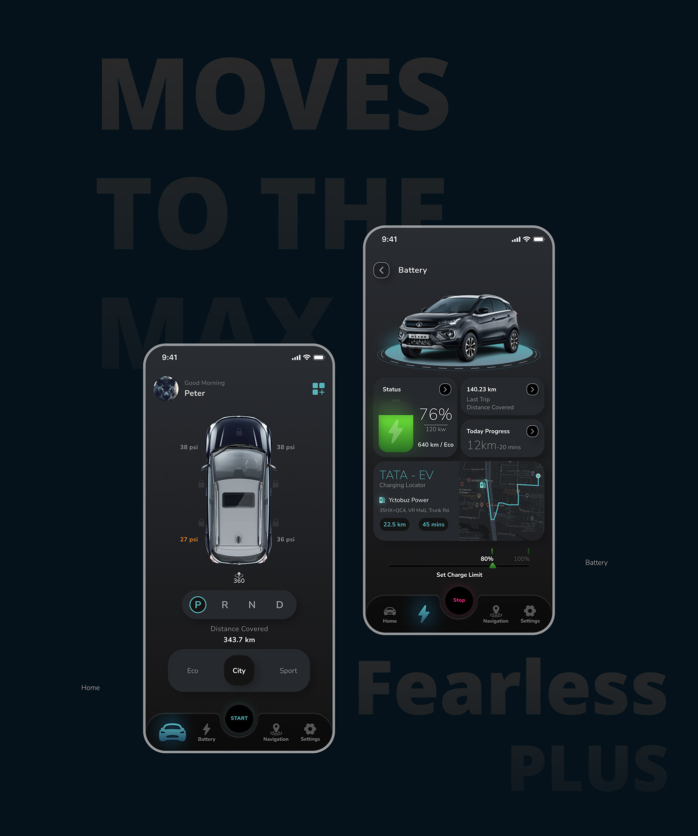 uiuxdesign mobileappdesign automotivedesign behancereviews uiux Mobile app behanceportfolio electricvehicle evcar tatanexonevmaxreview
