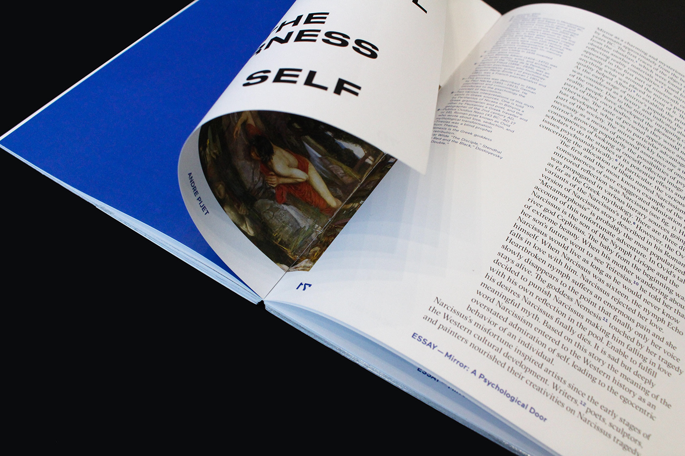 inform art architecture reflection mirror grid blue interview concept Layout