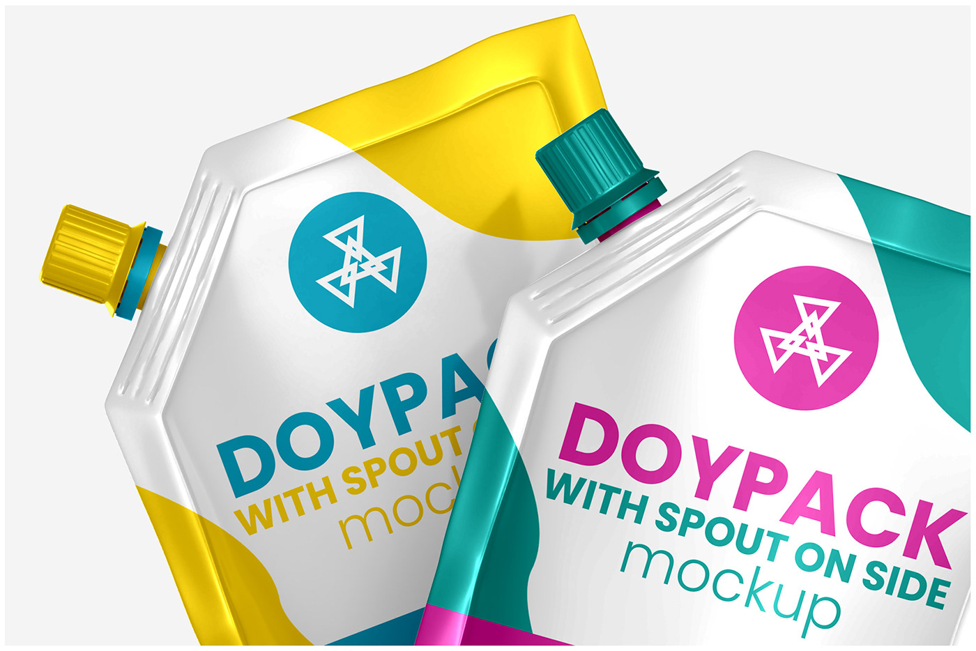 doypack pouch Mockup bag Packaging plastic aluminum box spout