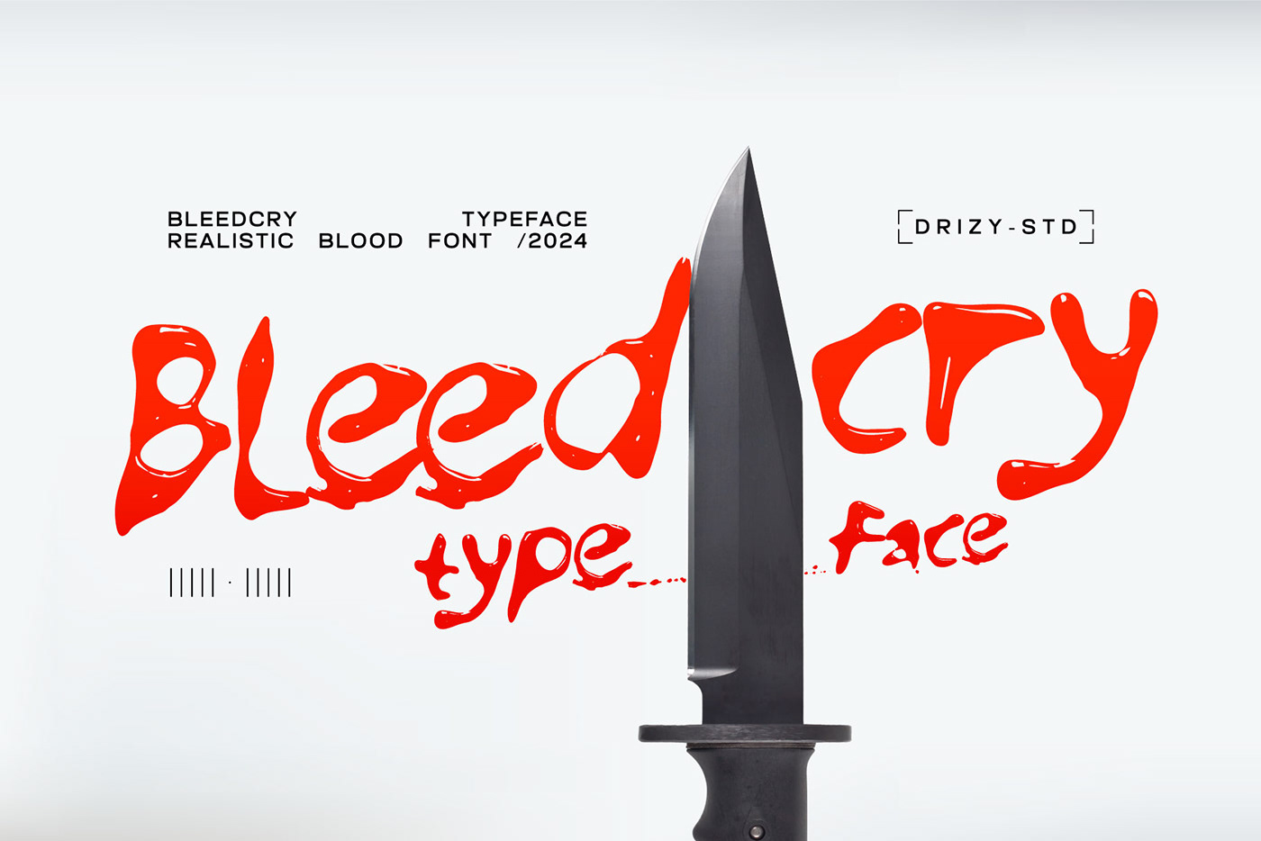 Bleedcry Typeface – Realistic Blood Font