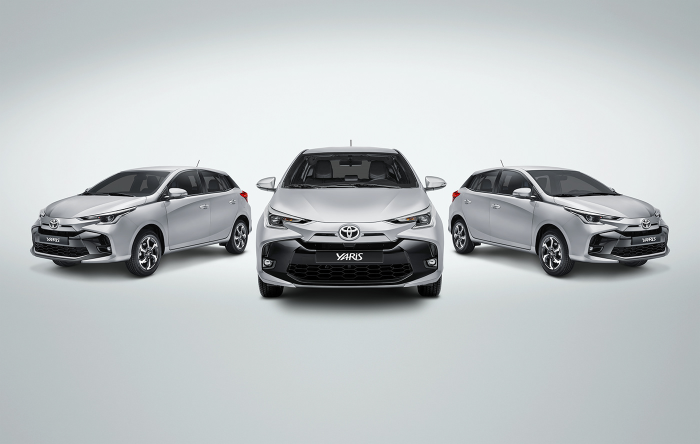 toyota Yaris car chile campaign Advertising  photoshop capture one retouch Hatchback