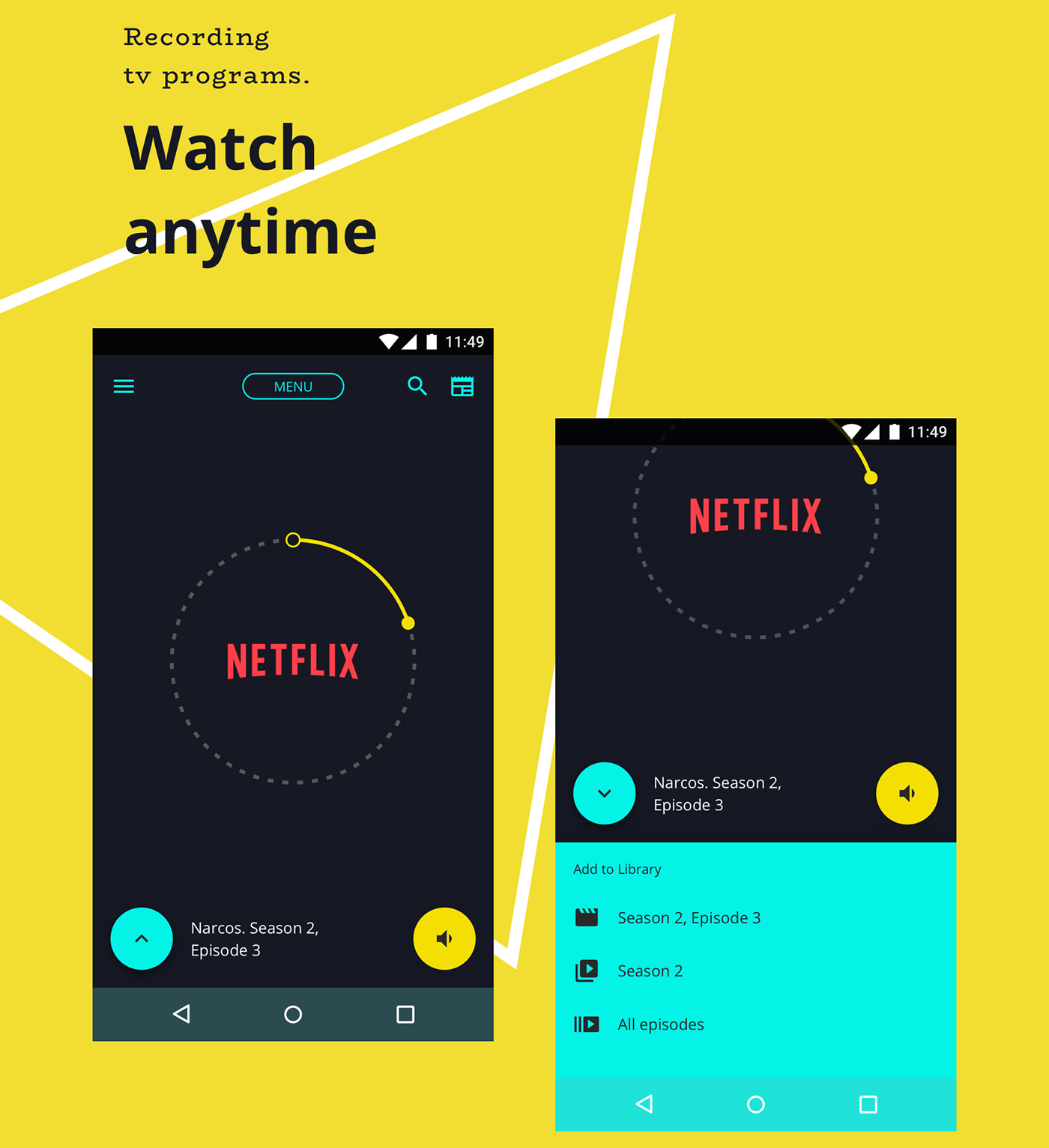 tv movie Netflix remote app concept