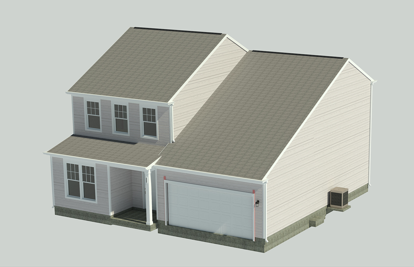 wooden house architecture 3D revit Drafting draftsman Revit Architecture