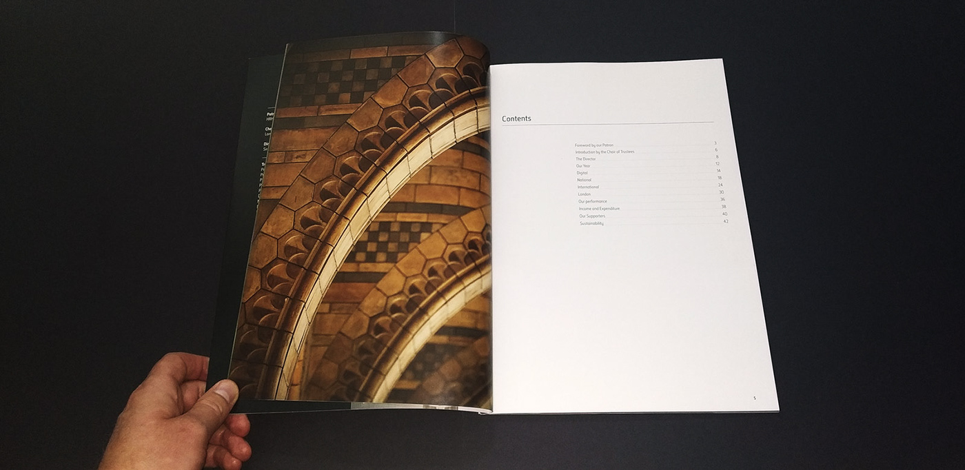 annual review art direction  editorial design  graphic design  Layout museum natural history museum print finish publication design typography  