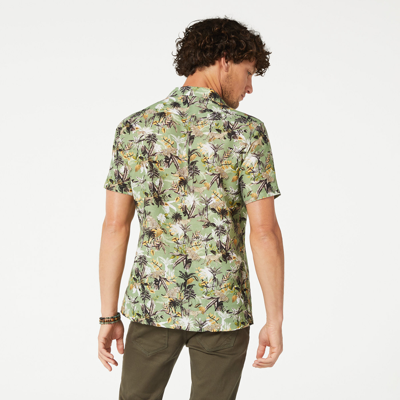 foliage jungle Menswear palm pattern design  print print design  shirt textile design  Tropical