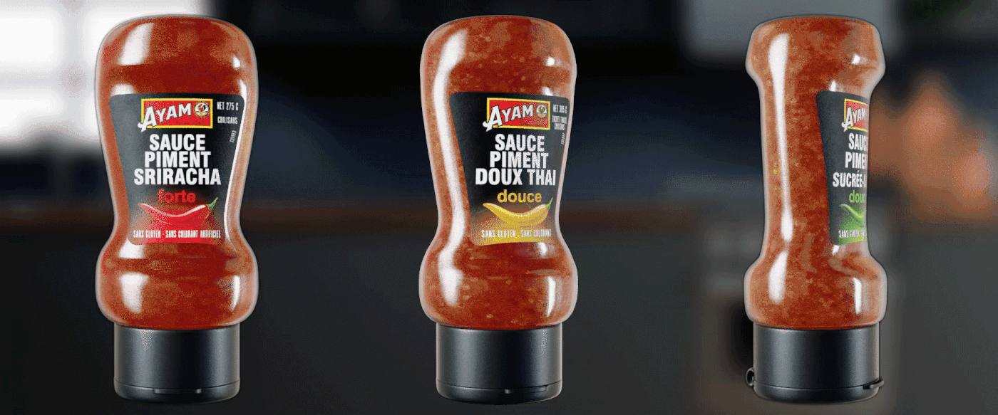 Ayam Brand Chilli Chilli bottle fire hot sauce sauce bottle spicy spicy sauce 3d animation art direction 