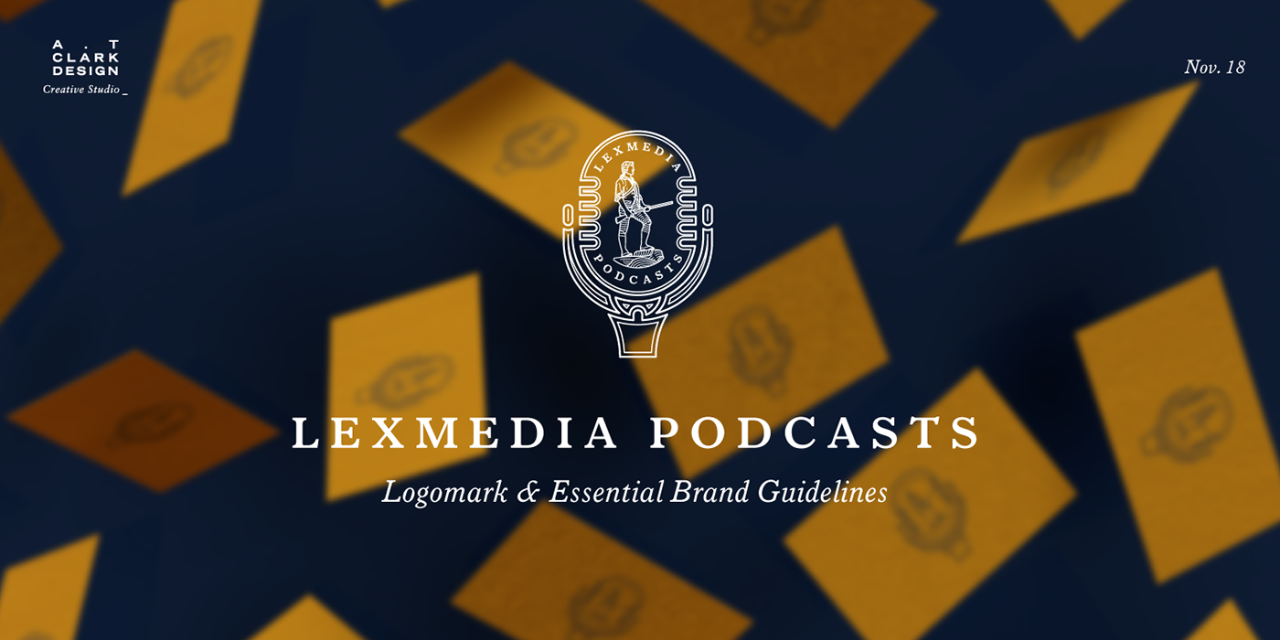 logomark podcast studio logo branding  essential