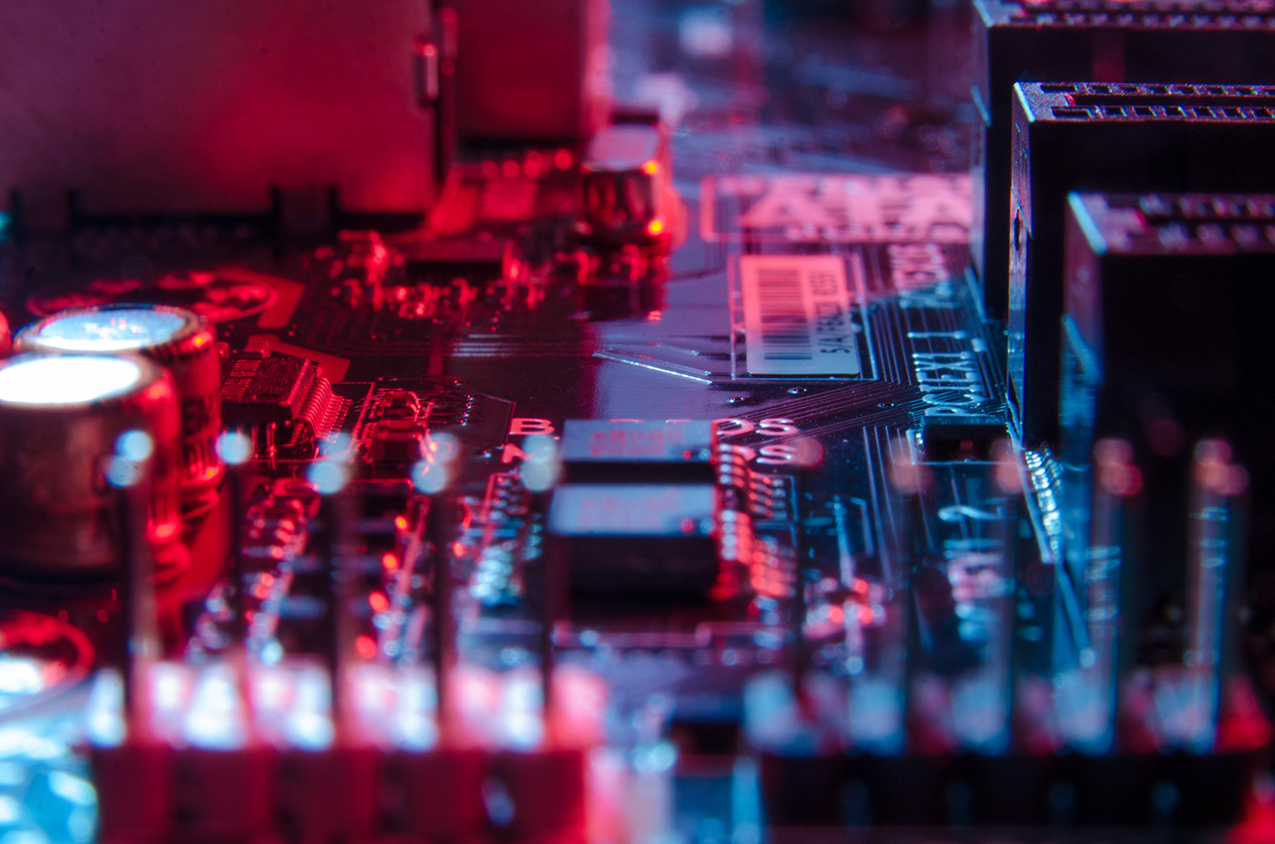 macro circuit eletronic motherboard