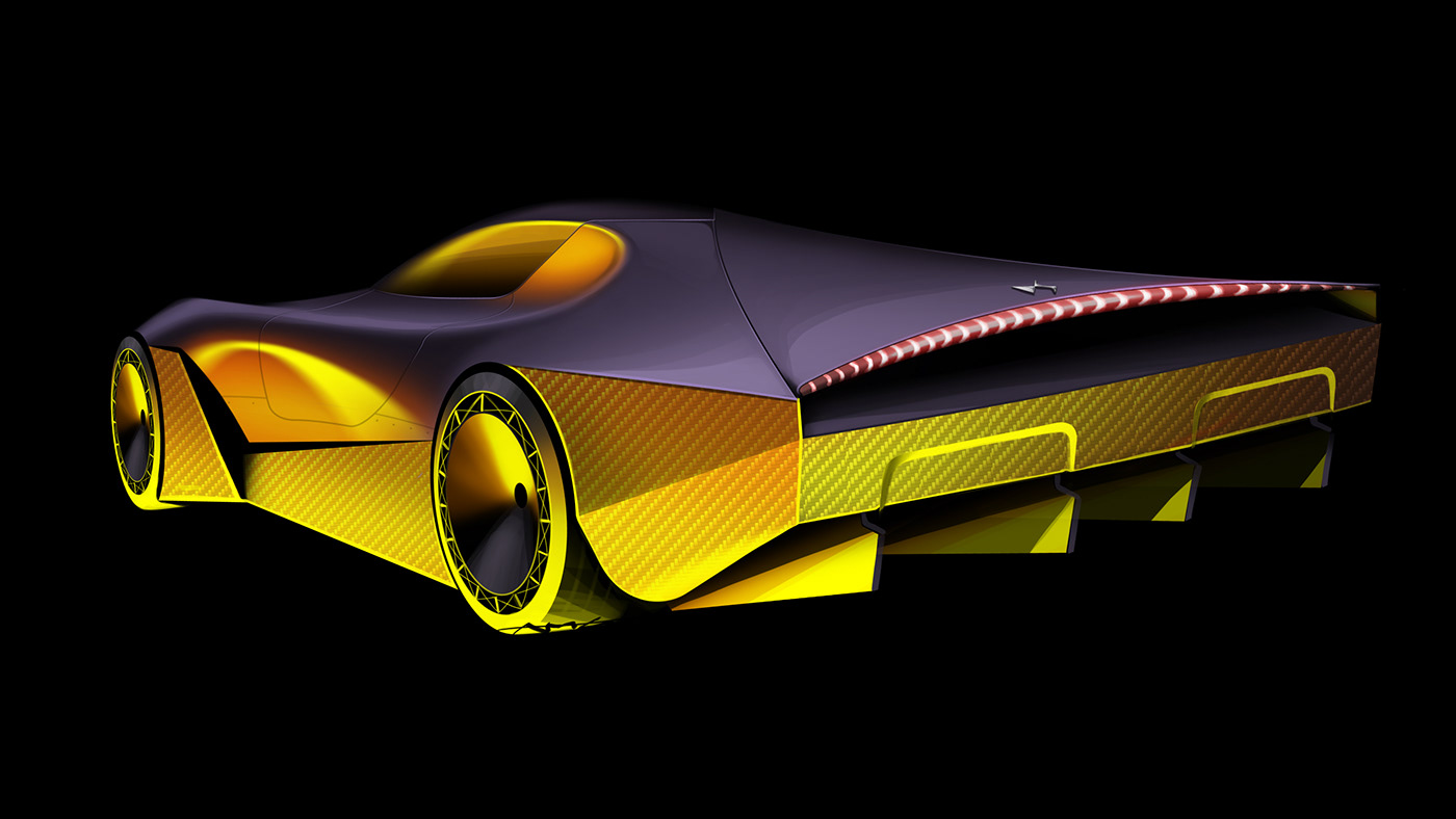 3D anamorph Automotive design avant garde blender car design ds automobiles modelling photoshop sketching