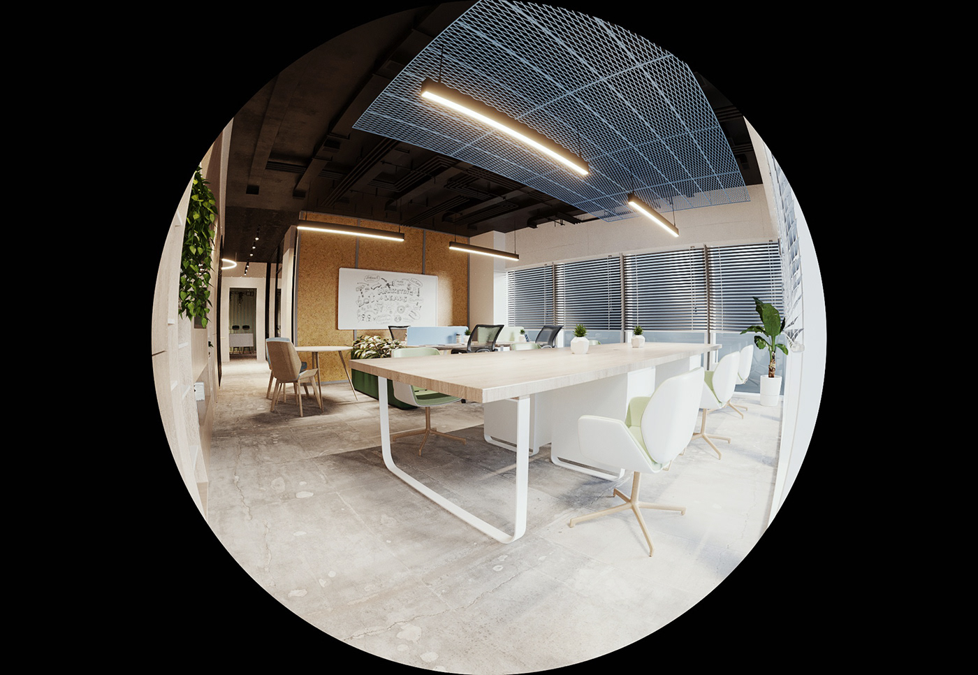 3ds max archviz CGI corona design industrial design  Interior interior design  Office Building visualization
