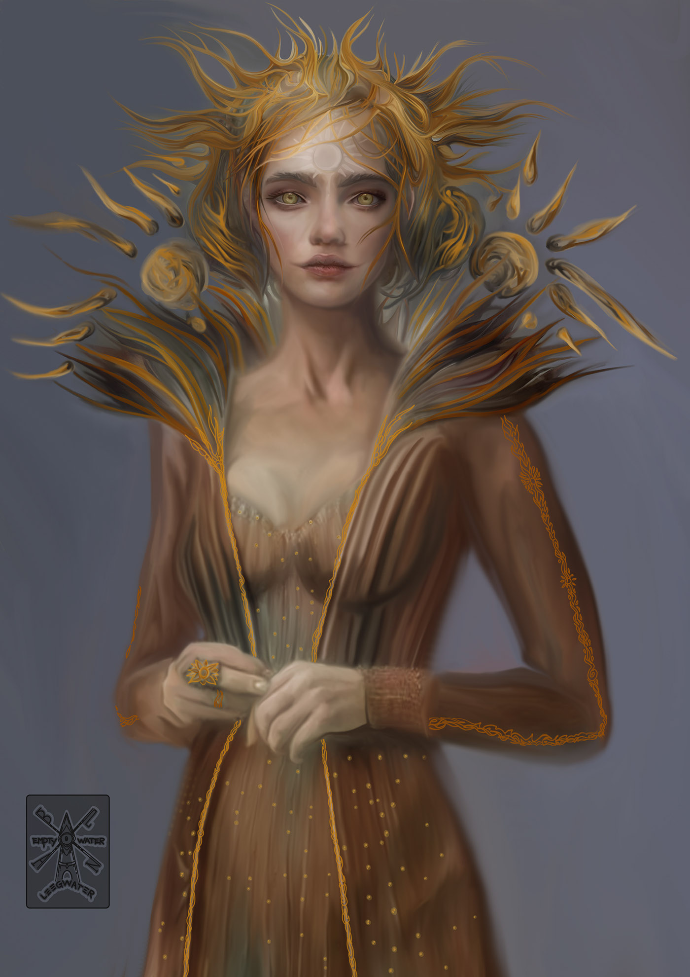 Sun queen Illustration 2016 2017 fantasy painting   art game concept