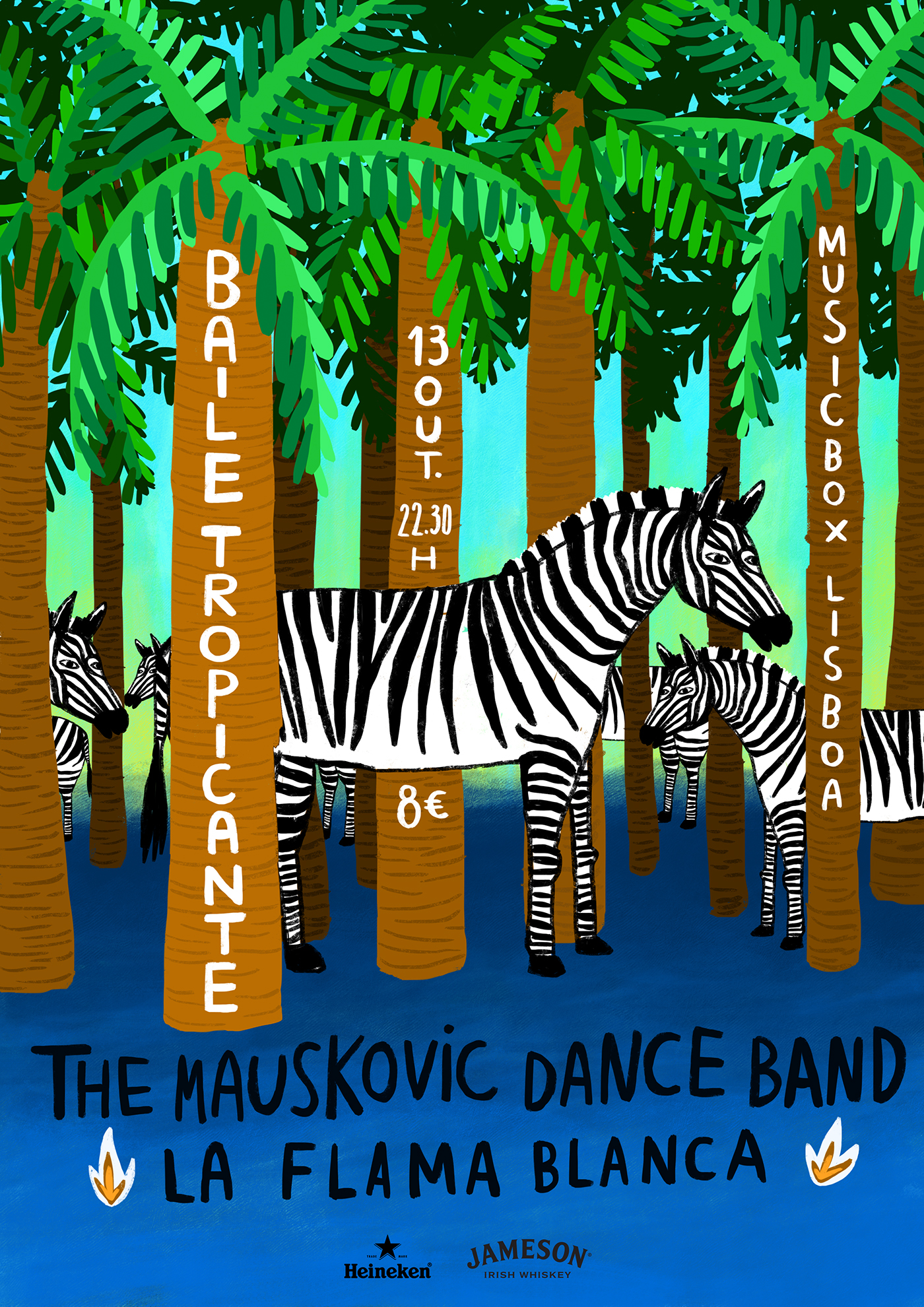 baile Tropical DANCE   cumbia flama mauskovic lisboa zebra Palm Tree music