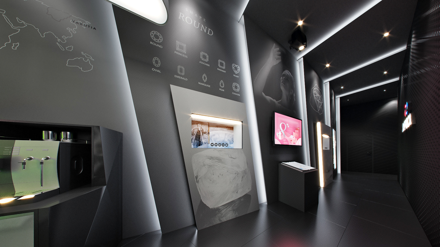 Alrosa Alrosa Diamond Mine brilliant EXCLUSIVE DESIGN Interior interior design  museum Very Best Of