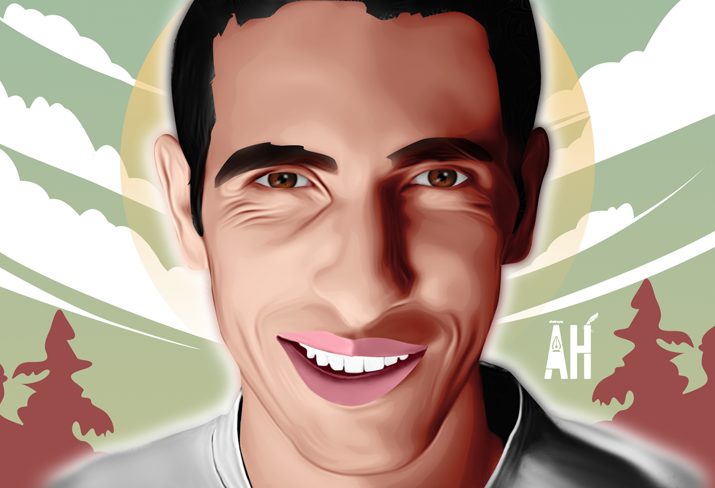 AbouTrika  AHELRAYES AHLY artisit artwork egypt painting   vector