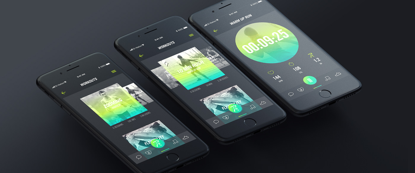UI/UX Nike Mobile app inVISION prototype