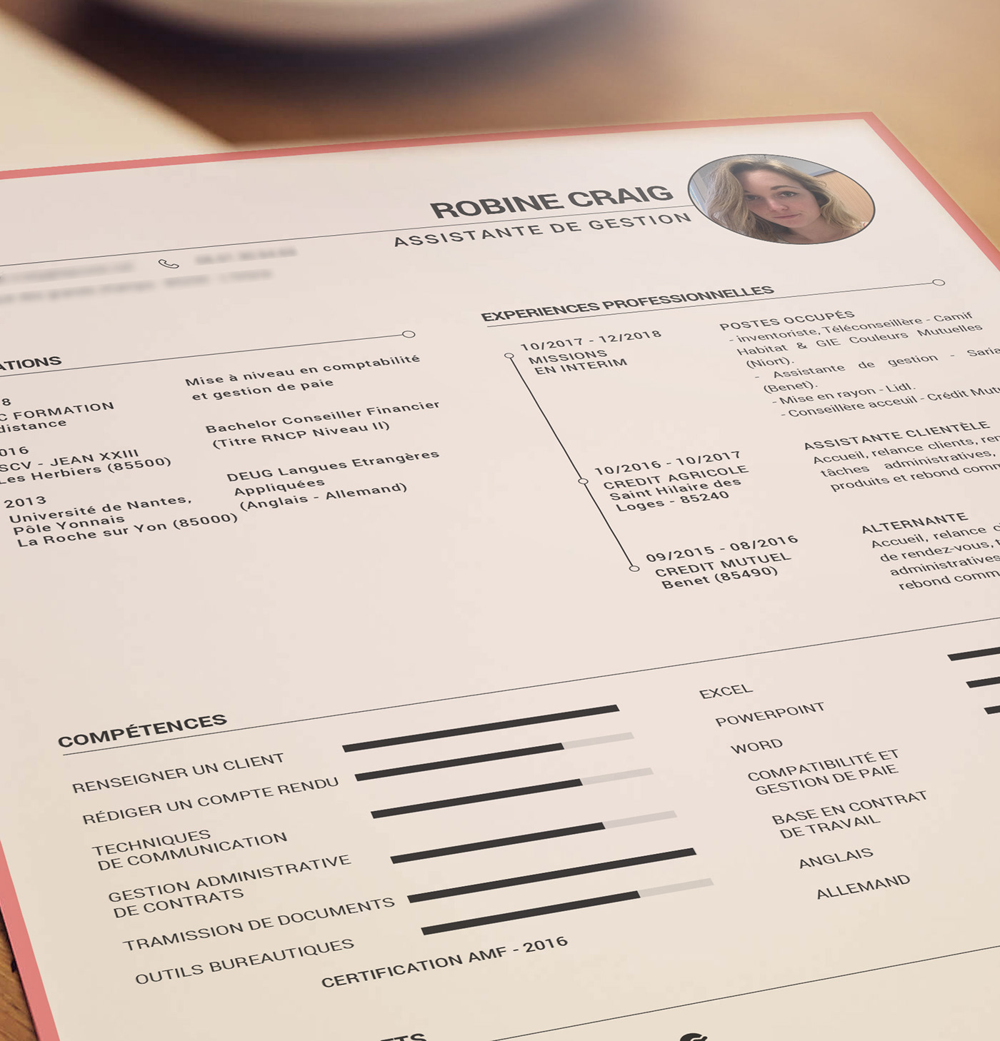 Curriculum Vitae CV curriculum visual identity Resume type design personal branding
