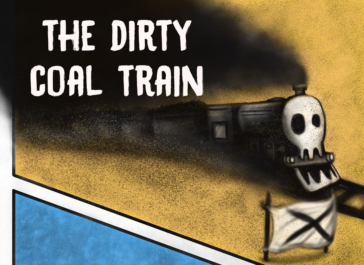 smartini Martin poster gig music rock dirty coal train wacom