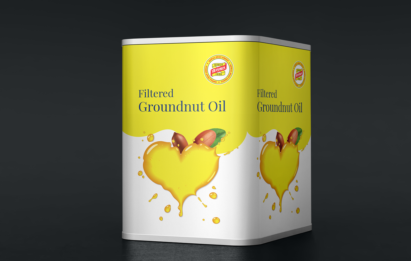 15 litre Groundnut Oil Packaging/Prodcut Design