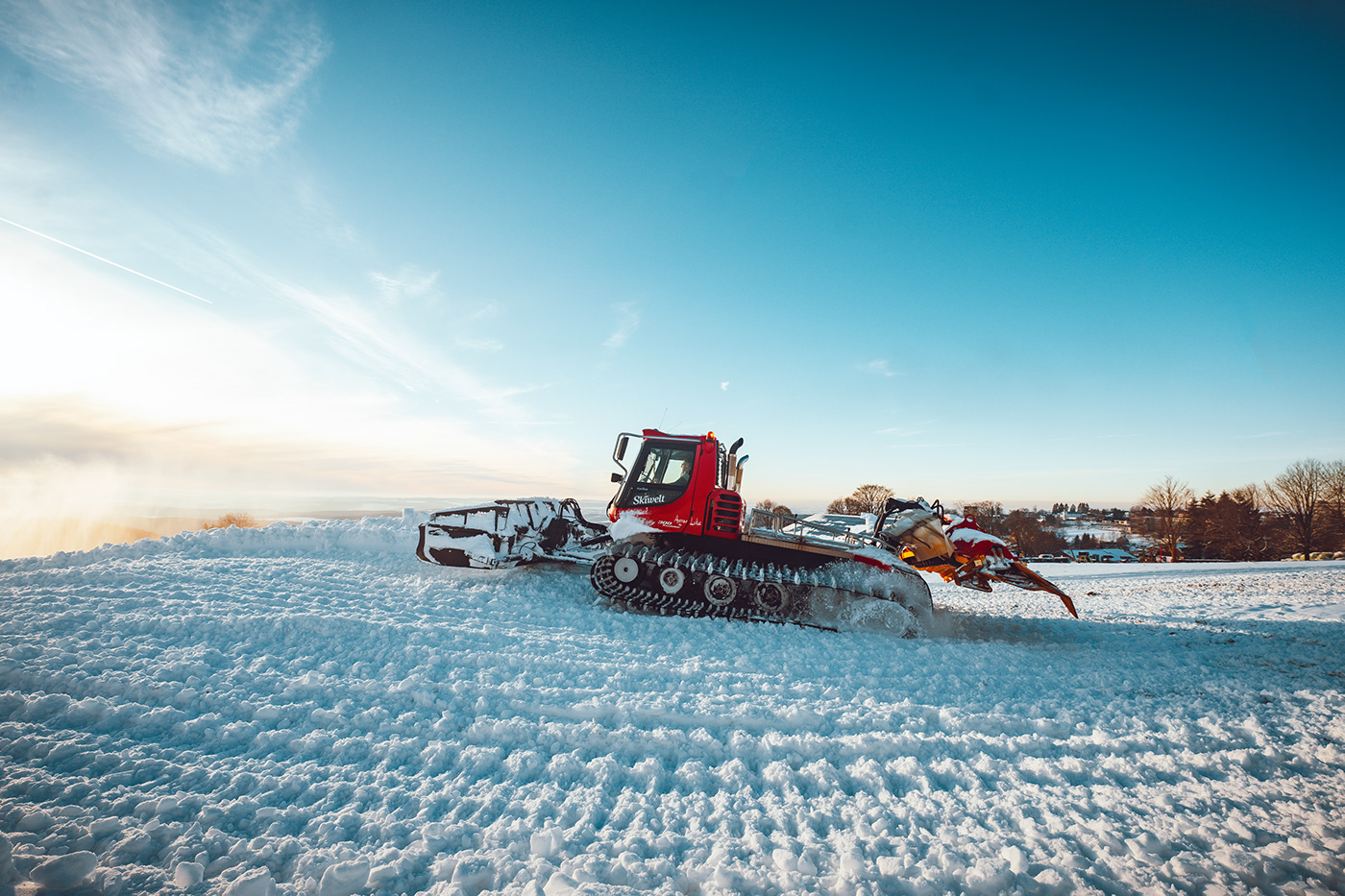 machinery Photography  pistenbully Product Photography schnee snow sunset winter Wintersport