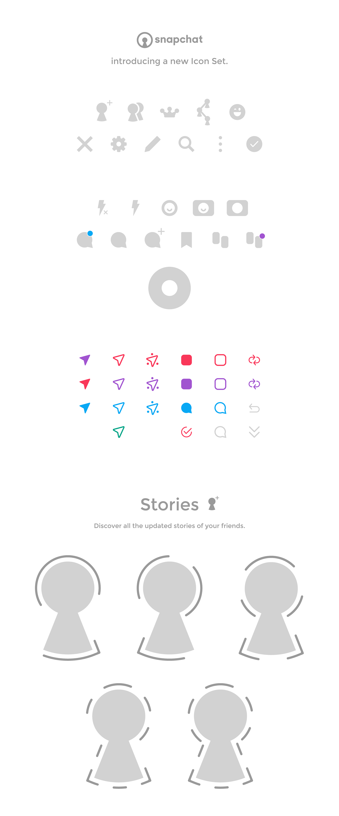 snapchat icon set ILLUSTRATION  motion graphic app redesign Logo Design branding  Brand Design Interaction design  inspire