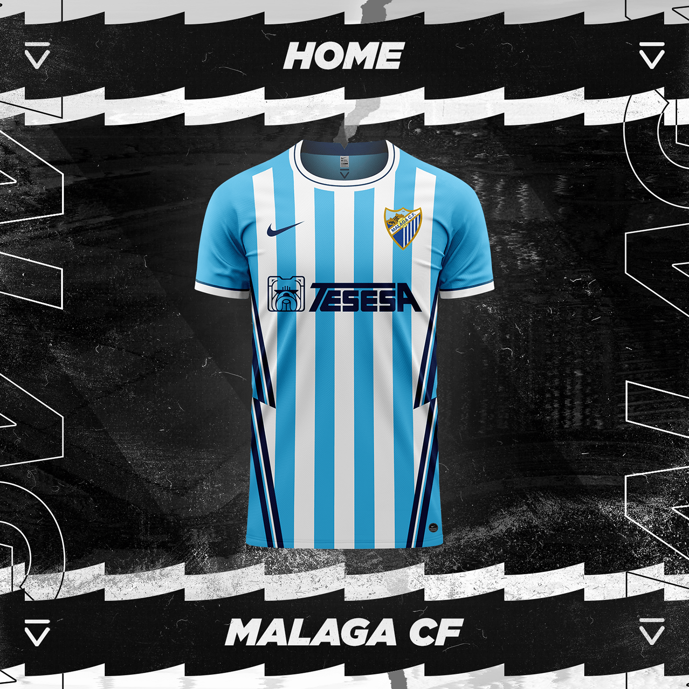 concept kit fantasy kit football football shirt la liga malaga Málaga cf Nike soccer soccer jersey