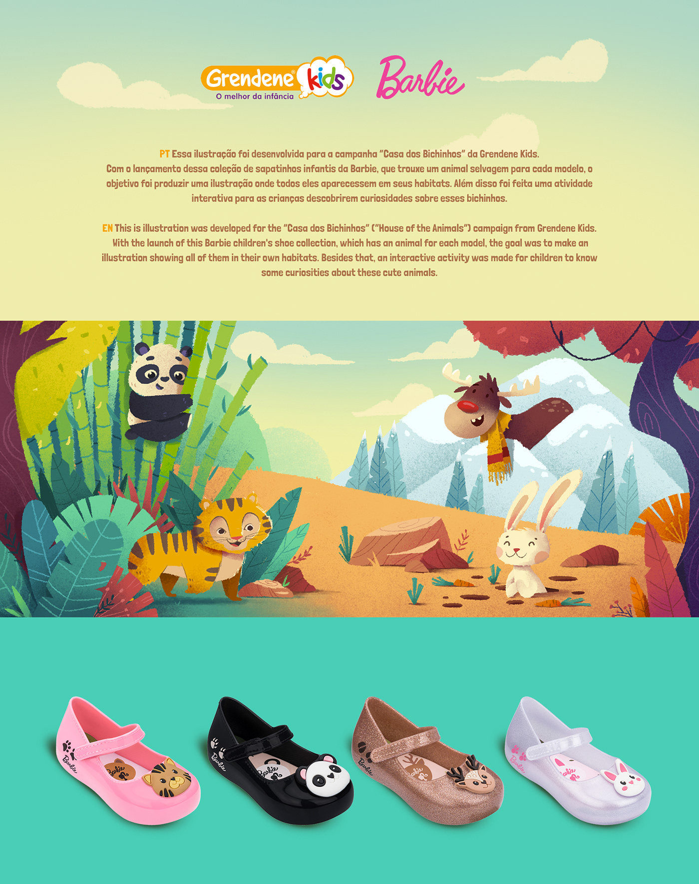 ILLUSTRATION  campaign animals tiger Character childrens book Ilustração панда  ад