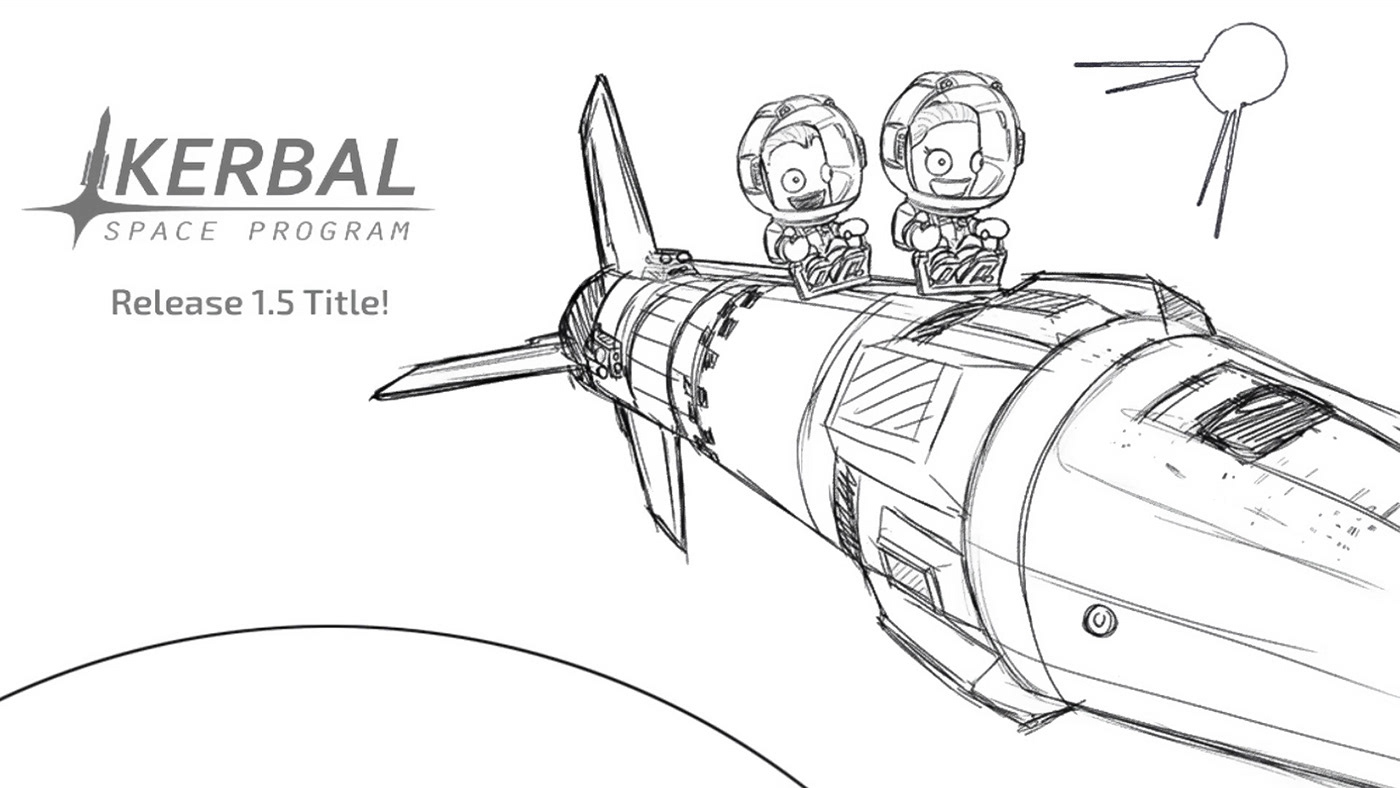 kerbal space program KSP Space  video game nasa ship Character design  ILLUSTRATION  3d art