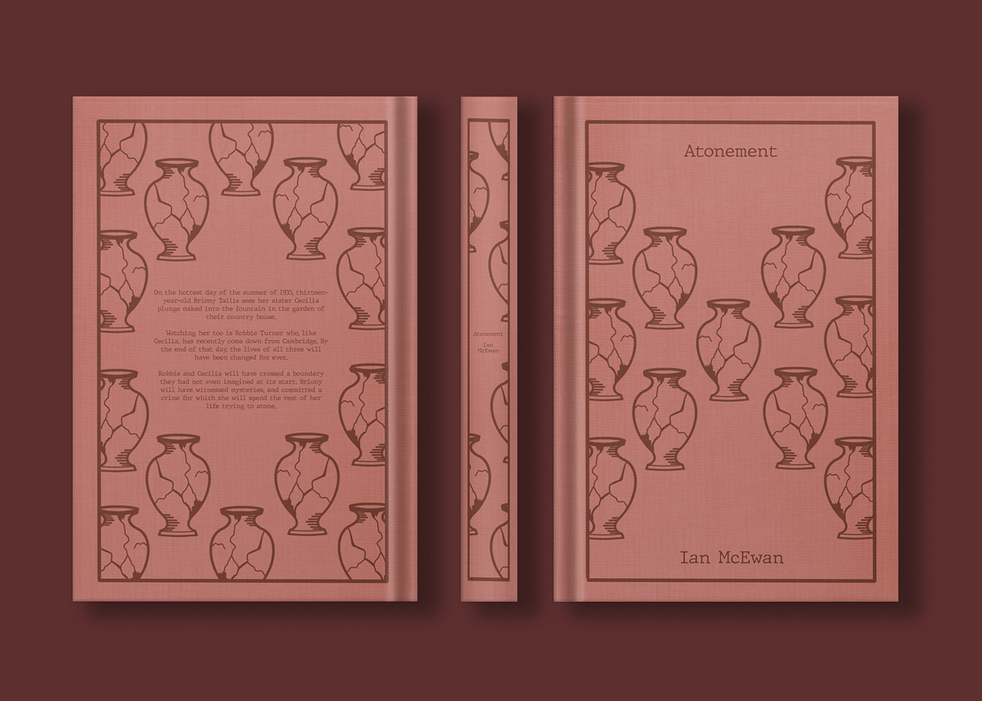 bookcover atonement penguin books book book design book cover Mockup graphic design  Procreate penguin classics