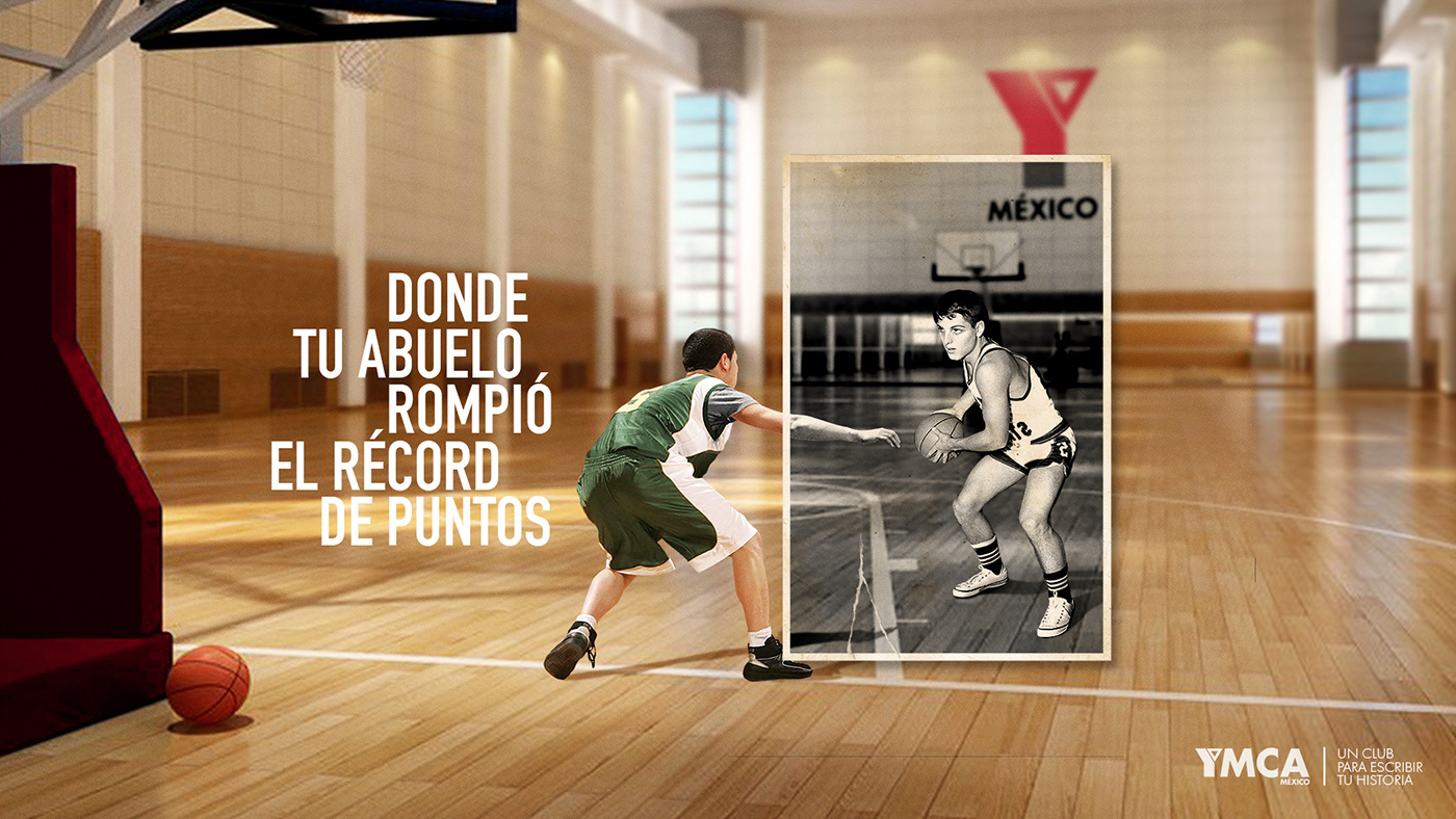 ymca basketball Advertising  Proposal Boceto Digital boceto ymca méxico basquetbol david pineda publicidad