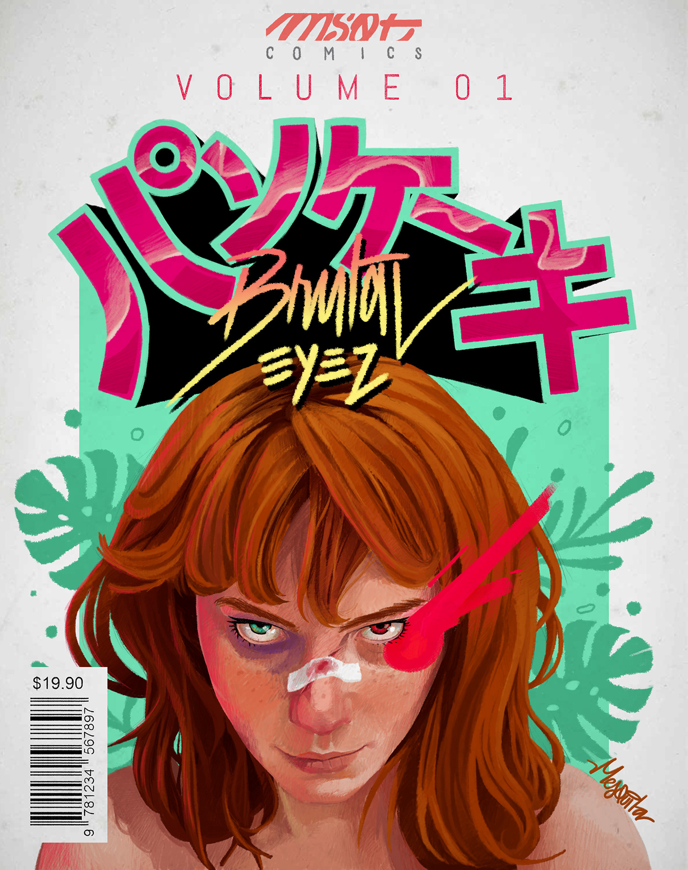 Comic Book Cover Art Digital Art  ILLUSTRATION  portrait red head