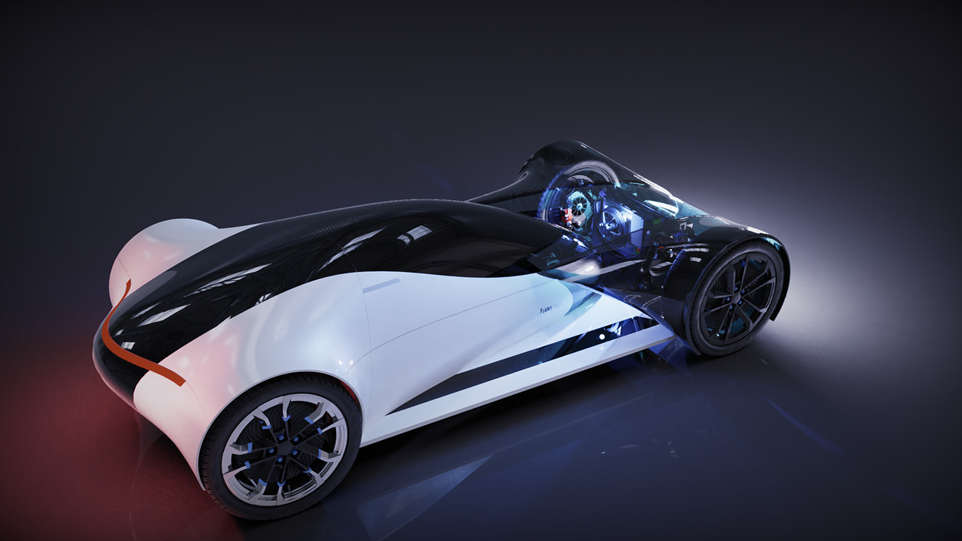 3D Automotive design car concept electric car concept Engineering  exterior rendering